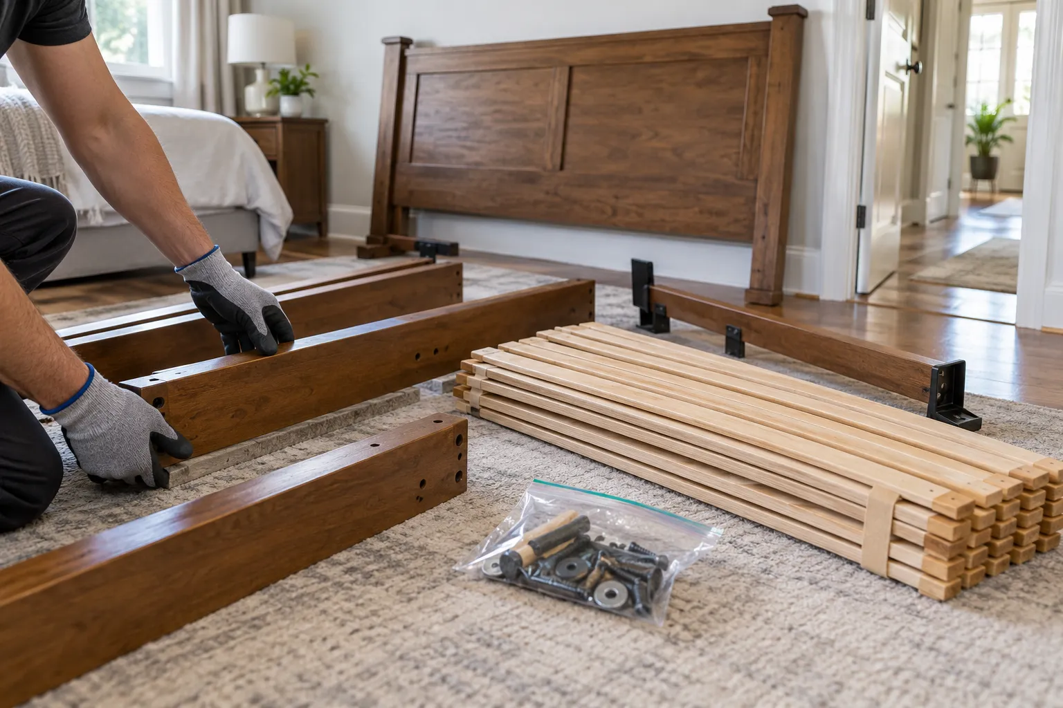Preparation detail for Bed & Bed Frame Removal