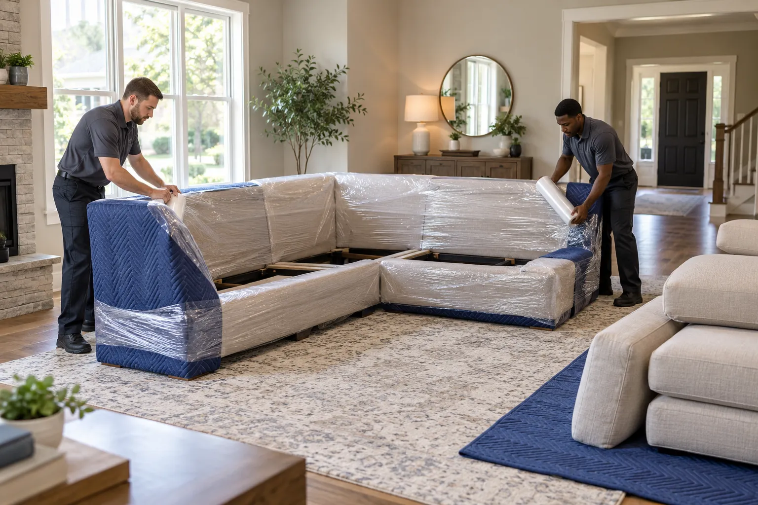 Couch & Sofa Removal service in progress