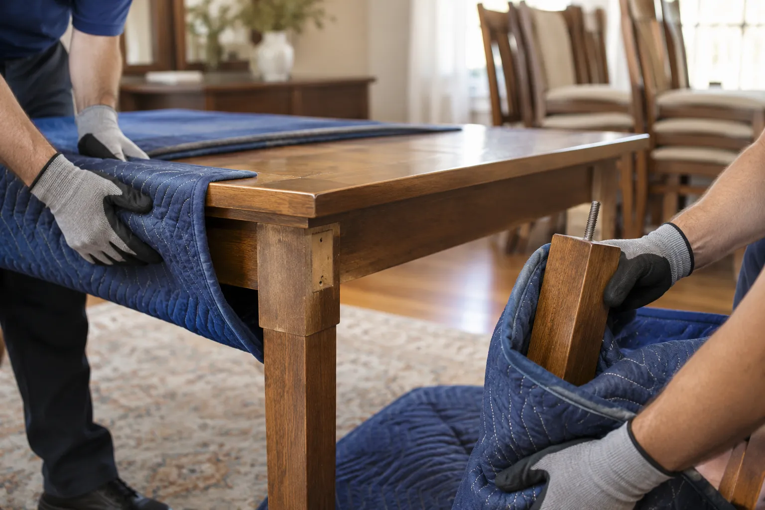 Preparation detail for Dining Table Removal